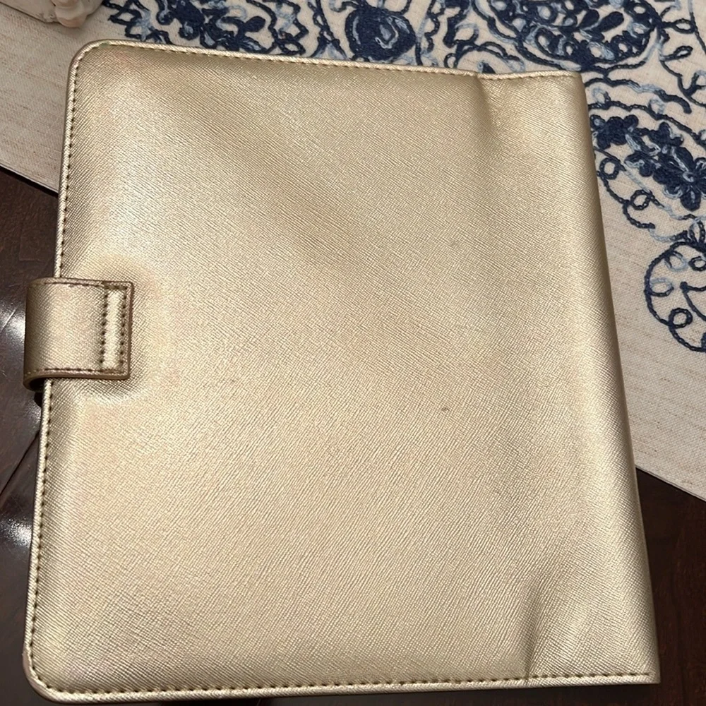 Lilly Pulitzer Gold Leatherette Agenda